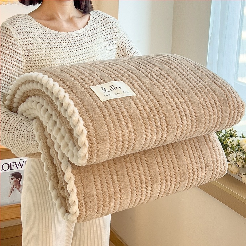 Határokon átnyúló népszerű, egyszínű jacquard tejbársony takaró őszi és téli irodába, légkondicionáló takaró, osztályú szabadidős kanapé takaró