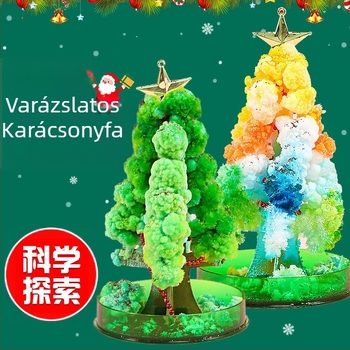 Határokon átnyúló forrásból származó papírfa virágzó gyerekeknek barkácsolás varázslatos növekedésű kristályfa játékok színes karácsonyfa gyártók nagykereskedelem