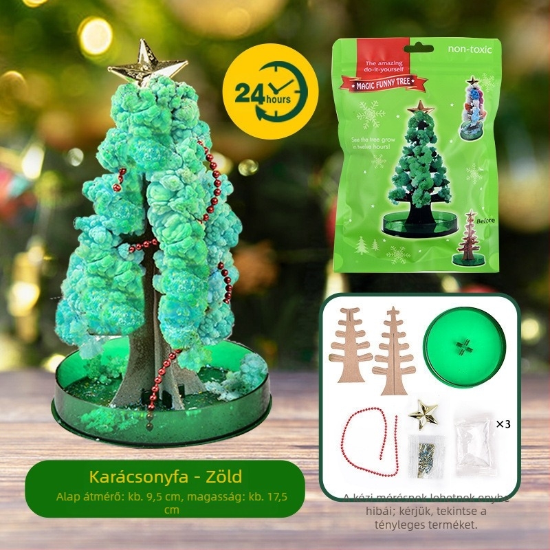 Határokon átnyúló forrásból származó papírfa virágzó gyerekeknek barkácsolás varázslatos növekedésű kristályfa játékok színes karácsonyfa gyártók nagykereskedelem