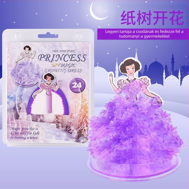 Határokon átnyúló forrásból származó papírfa virágzó gyerekeknek barkácsolás varázslatos növekedésű kristályfa játékok színes karácsonyfa gyártók nagykereskedelem