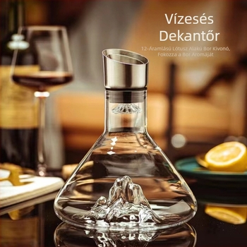 Boros dekantáló üvegszűrő boros dekantáló otthoni kreatív jéghegy aljú vízesés gyors nagykereskedelem