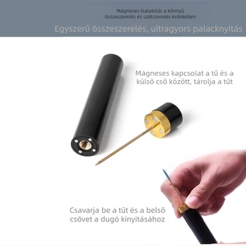 Határokon átnyúló automatikus légnyomásos palacknyitó tűtípus légnyomásos palacknyitó bornyitó légnyomásos bornyitó gyártó nagykereskedelem