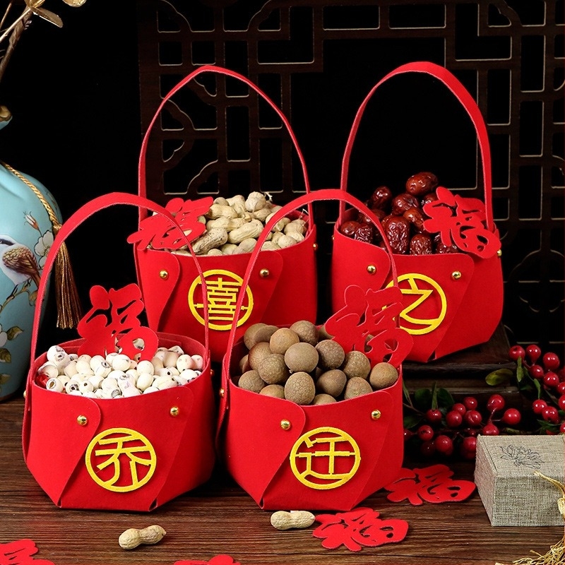 Boldog beköltözési dekoráció Új ház otthon elrendezése költöztető rituális kellékek hordozható kosár új ház nappali kreatív díszek
