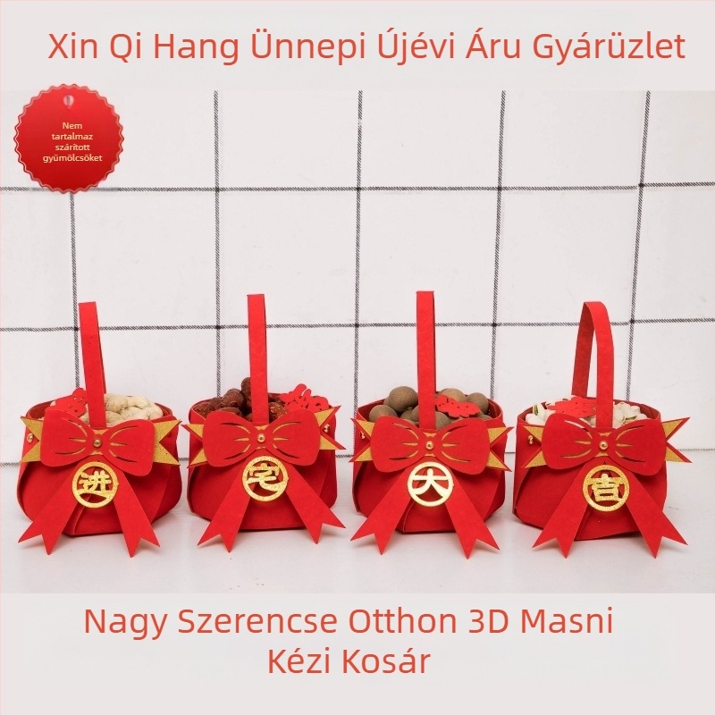 Boldog beköltözési dekoráció Új ház otthon elrendezése költöztető rituális kellékek hordozható kosár új ház nappali kreatív díszek