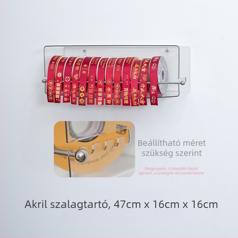 Virágbolt Cukrászda Fali szalagtartó Szalag Szalag Szalag Kreatív tekercses tárolóállvány Kiállító kellékek Kiállító állvány
