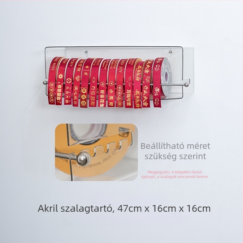Virágbolt Cukrászda Fali szalagtartó Szalag Szalag Szalag Kreatív tekercses tárolóállvány Kiállító kellékek Kiállító állvány