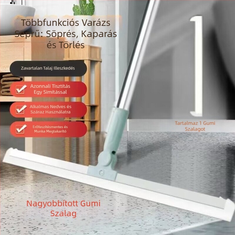 Padlótörlő varázslatos seprű szilikon padlótisztító seprű fürdőszoba WC multifunkcionális ablaktörlő hajkefe