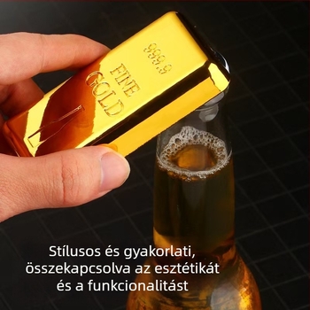 Új kreatív sörnyitó szimuláció arany konzervnyitó rozsdamentes acél sörös üvegnyitó bornyitó nagykereskedelem