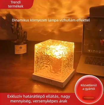 Határokon átnyúló Amazon Shadow Led éjszakai fény, hullámzó hangulatvilágítás, szemvédelem, szabályozható fényerő