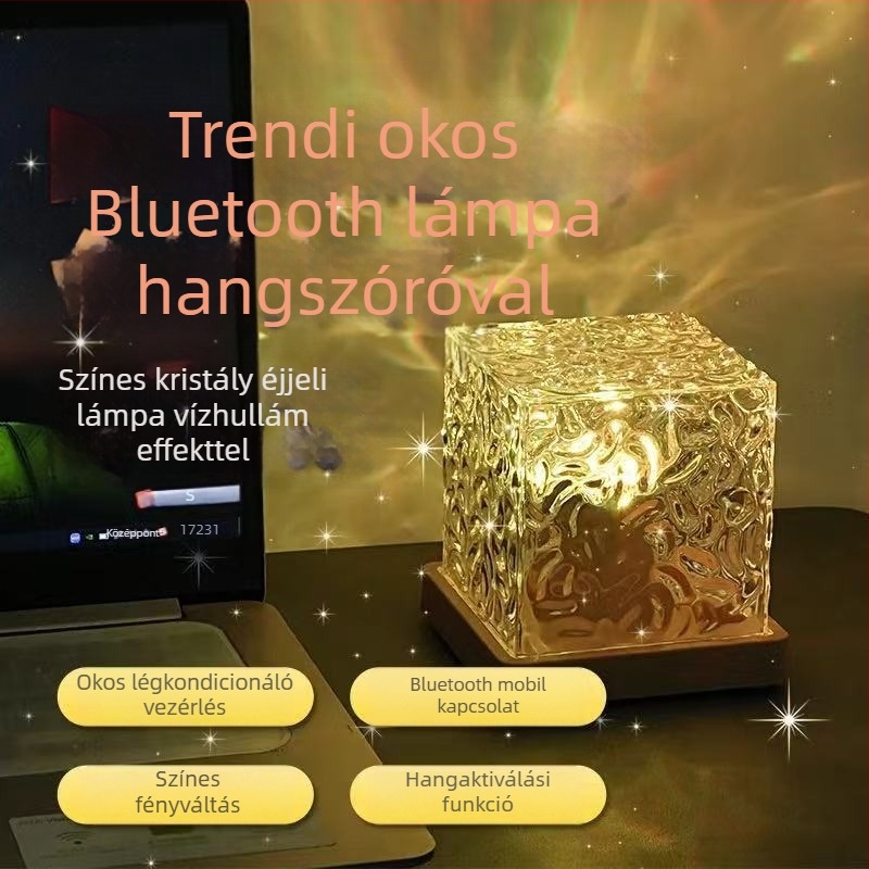 Határokon átnyúló Amazon Shadow Led éjszakai fény, hullámzó hangulatvilágítás, szemvédelem, szabályozható fényerő