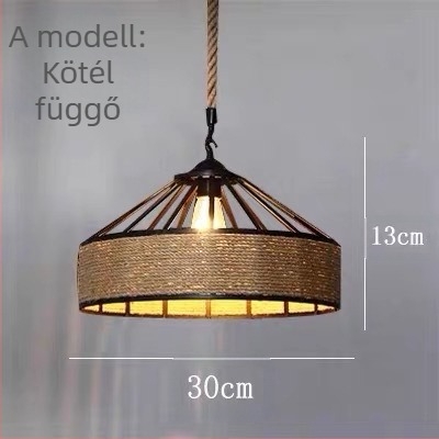 Vintage ipari stílusú mongol jurta kenderkötél csillár rattan ruhabolt grillező hot pot bolt kávézó előkészítés