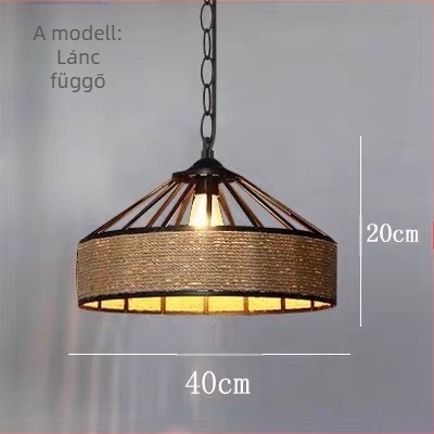 Vintage ipari stílusú mongol jurta kenderkötél csillár rattan ruhabolt grillező hot pot bolt kávézó előkészítés