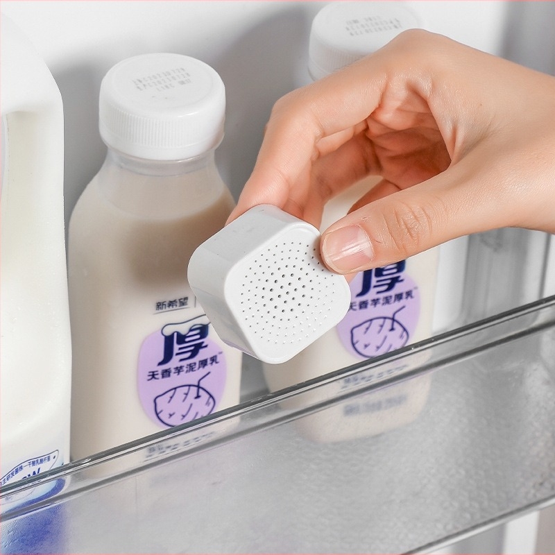 Új hordozható és paszta alakú, kettős célú, hűtőszekrényben használható aktív szén dezodor doboz, konyhaszekrényben használható hordozható mini dezodor doboz, 6 db-os csomag