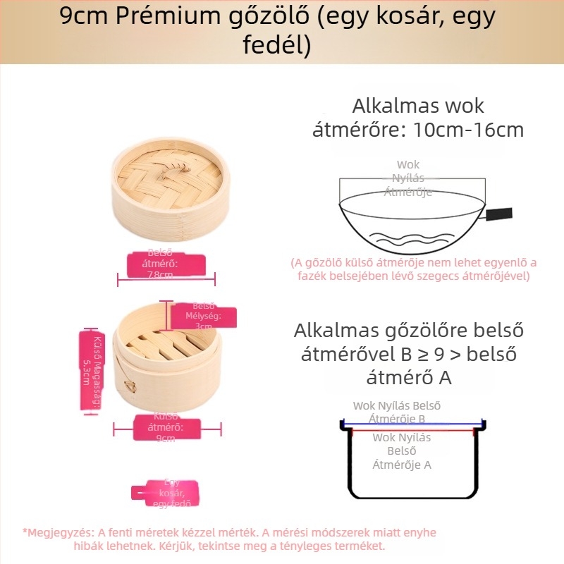 Kis gőzölő bambusz gőzölő kis gőzölő párolt gombóc gőzölő bambusz gőzölő mini gőzölő bambusz kereskedelmi gőzölő