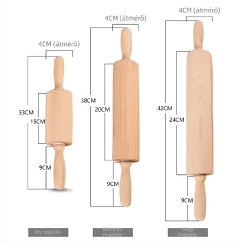 Lótuszfa háztartási sodrófa festék nélküli viasz nélküli henger sodrófa gombóc bőrnyomó pálcika sütőkonyha LOGÓ