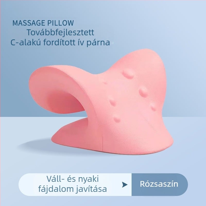 C-típusú párna, nyakmasszázs párna, nyakkiegyenesítő, húzóerő-támasztó masszázspárna, akupresszúrás gazdag és nemes sport egészségvédelem