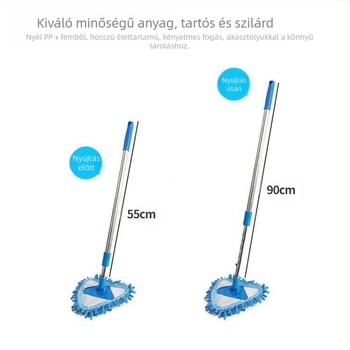 Egy generációnyi zsenília mini háromszög alakú, kis felmosórongy, visszahúzható illesztés remeg a fallal és a mennyezettel