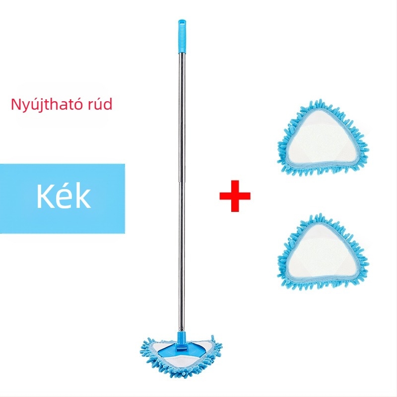 Egy generációnyi zsenília mini háromszög alakú, kis felmosórongy, visszahúzható illesztés remeg a fallal és a mennyezettel