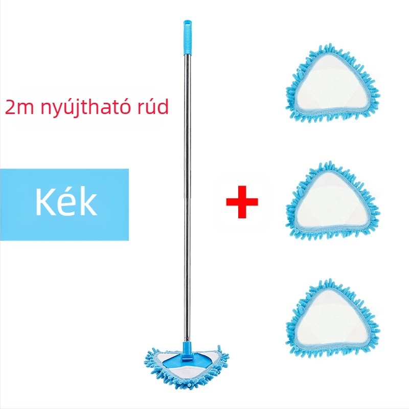 Egy generációnyi zsenília mini háromszög alakú, kis felmosórongy, visszahúzható illesztés remeg a fallal és a mennyezettel
