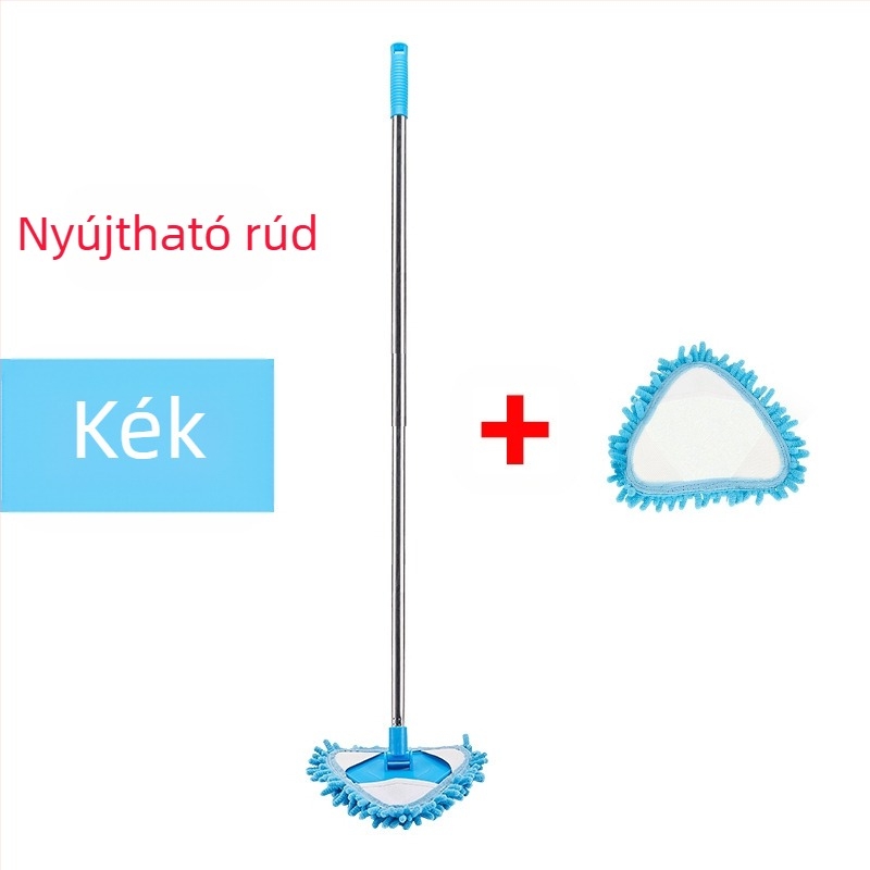 Egy generációnyi zsenília mini háromszög alakú, kis felmosórongy, visszahúzható illesztés remeg a fallal és a mennyezettel