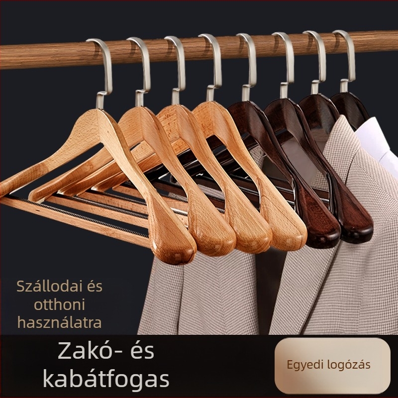 93 tömörfa ruhakasztó kosztümök és kabátokhoz, széles vállú, varrat nélküli kialakítás