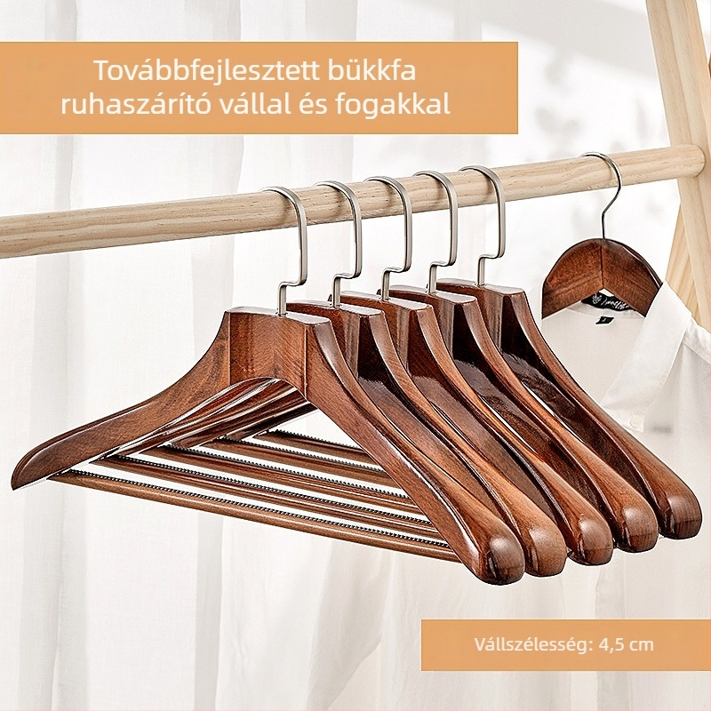 93 tömörfa ruhakasztó kosztümök és kabátokhoz, széles vállú, varrat nélküli kialakítás