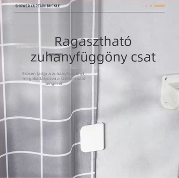 Határokon átnyúló robbanásveszélyes zuhanyfüggöny csiptető függönycsipesz multifunkcionális varratmentes rögzítő klipsz zuhanyfali csat nem perforált függönycsipesz akasztó