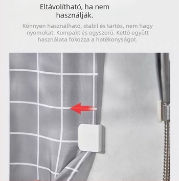 Határokon átnyúló robbanásveszélyes zuhanyfüggöny csiptető függönycsipesz multifunkcionális varratmentes rögzítő klipsz zuhanyfali csat nem perforált függönycsipesz akasztó
