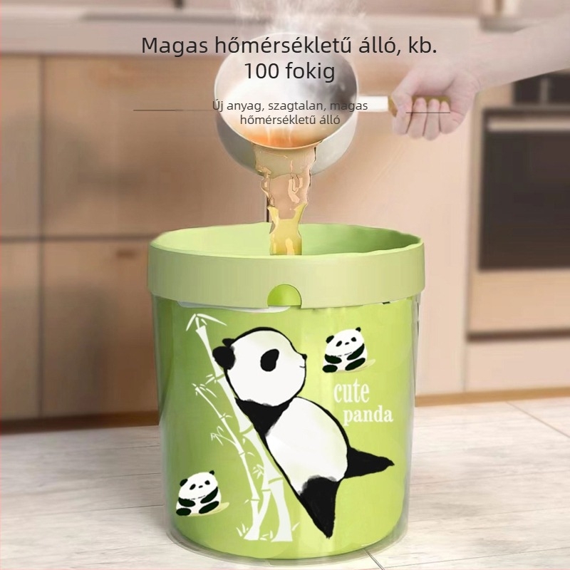 Panda stílusú nyúl téphető húzózsinóros szemeteszsák nemzeti trendi extrakciós vastagított tisztítózsák zárótáska konyhai tekercselés és zsinórozás