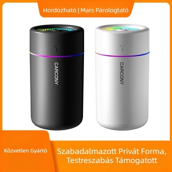 Kis párásító sűrű köd színes légkör könnyű csendes párásítás aromaterápiát adhat otthoni autó iroda
