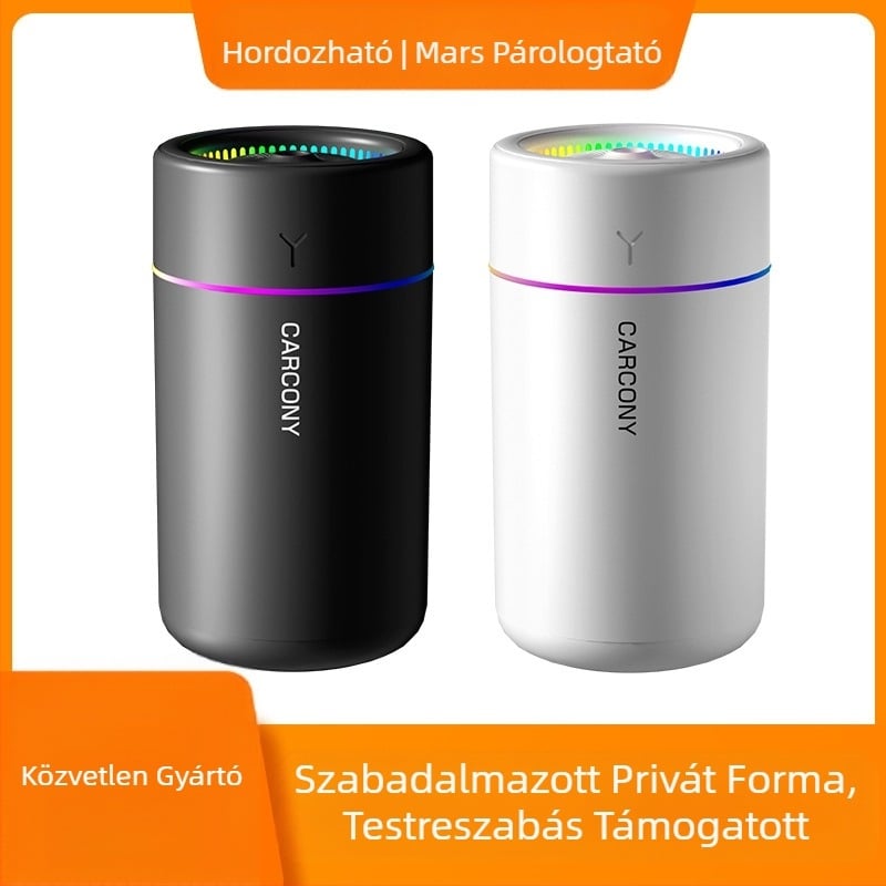 Kis párásító sűrű köd színes légkör könnyű csendes párásítás aromaterápiát adhat otthoni autó iroda