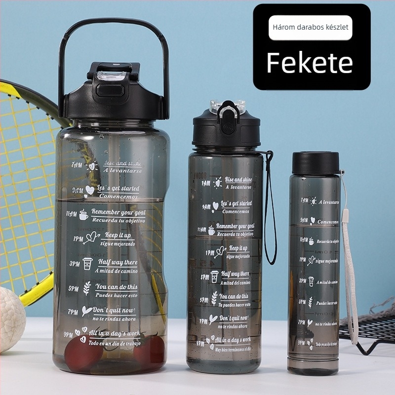 Határokon átnyúló sport vízipohár, nyári nagy kapacitású pohár, háromrészes készlet, vízforraló szívószálas pohár, űrpohár, műanyag pohár nagykereskedelem