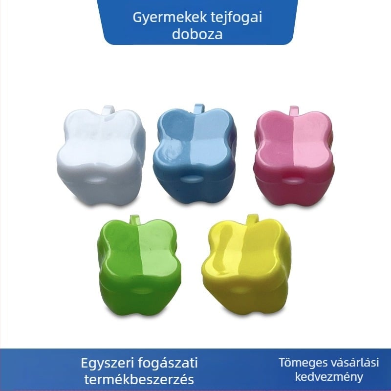 Fogászati ékszertároló doboz gyűjtődoboz szájápolási kis ajándék fogászati kis tejfog doboz fog kis fogdoboz