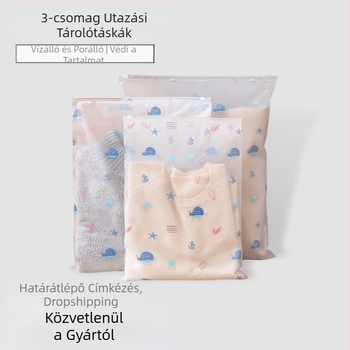 Tárolótáska Utazóruhák Fehérnemű Fehérnemű Ruhacsomagoló Hordozható Poggyászrendező Táska Vízálló Tárolótáska