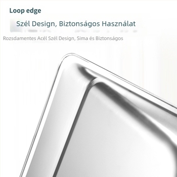 Új rozsdamentes acél szemeteslapát vastagított szemetesvödör háztartási kültéri tisztítóvödör szemeteslapát úttisztító eszköz vödör