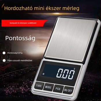 Mini grammos mérleg kínai gyógynövényes élelmiszermérleg precíziós konyhai mérleg sütéshez 0,1 grammos mérleg elektronikus mérleg 0,01 g ékszermérleg