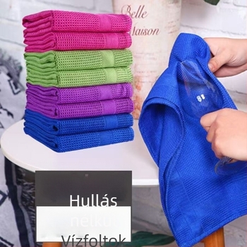 Zökkenőmentes törölköző üvegtükör fürdőszobai nedvszívó, szöszmentes konyhai házimunka rongy vízjelmentes varázslatos lusta kendő