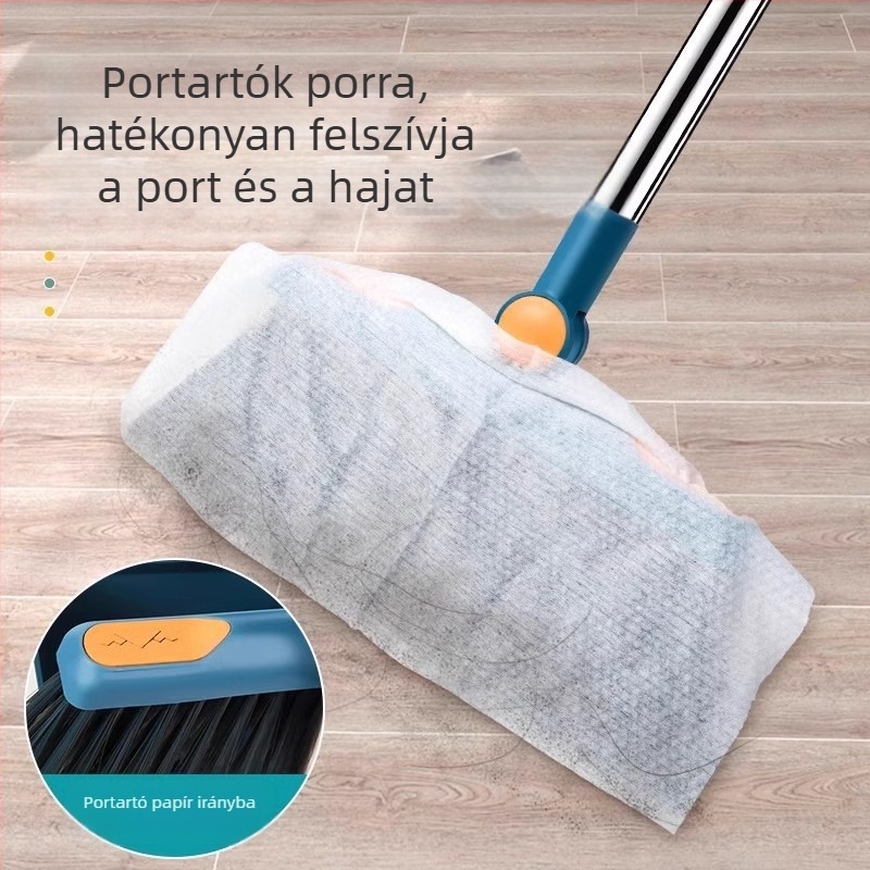 Gyári közvetlen seprűöltözet nagykereskedelmi háztartási puha gyapjú seprű műanyag seprű tapadásmentes haj hosszú kaparófogú porlapát