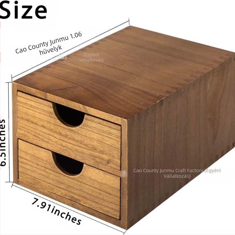 Fa fiókos kávékapszula-tároló doboz, kihúzható teafilter, teáskészlet-tároló állvány, osztott kávéfőző talp