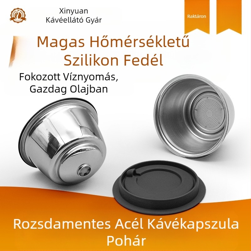 Duoqu Kusi Grease rozsdamentes acél kávékapszula Dolce újrahasznosítható kagylószűrő pohár tartozékok
