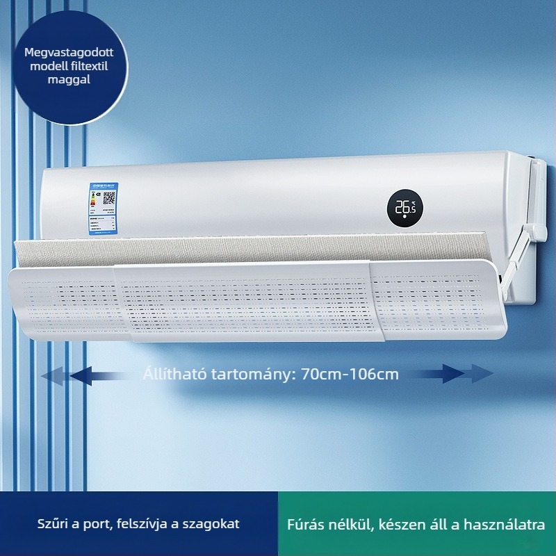 Gyárilag behúzható légkondicionáló szélterelő, közvetlen fújás elleni szélvédő, légkondicionáló szélterelő, tisztító szélterelő nagykereskedelem