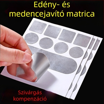 Pot folt vastagított alumínium fólia szalag pot aljára műtárgy magas hőmérsékletnek ellenálló rozsdamentes acél medence szivárgásjavító ónpapír alumínium bőr öntapadó jég