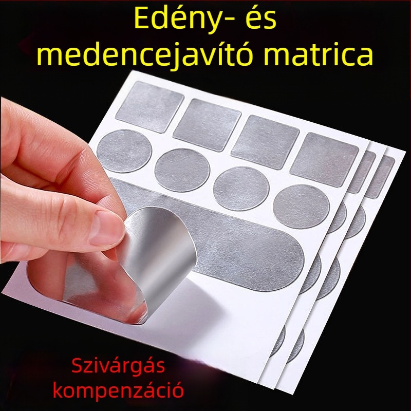 Pot folt vastagított alumínium fólia szalag pot aljára műtárgy magas hőmérsékletnek ellenálló rozsdamentes acél medence szivárgásjavító ónpapír alumínium bőr öntapadó jég