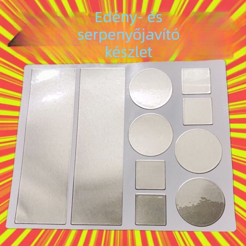 Pot folt vastagított alumínium fólia szalag pot aljára műtárgy magas hőmérsékletnek ellenálló rozsdamentes acél medence szivárgásjavító ónpapír alumínium bőr öntapadó jég