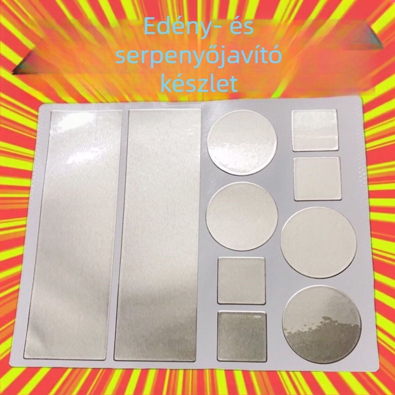 Pot folt vastagított alumínium fólia szalag pot aljára műtárgy magas hőmérsékletnek ellenálló rozsdamentes acél medence szivárgásjavító ónpapír alumínium bőr öntapadó jég