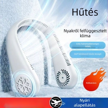 T30 hópehely nyakventilátor hűtőlapát nélküli hordozható mini csendes napi kültéri kis ventilátor