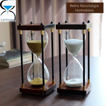 Retro homokóra 30 perces időzítő üveg nappali kreatív lakberendezés luxus ajándék szerető születésnapi ajándék