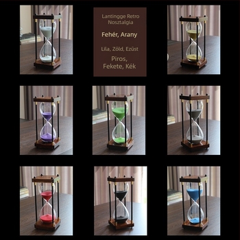 Retro homokóra 30 perces időzítő üveg nappali kreatív lakberendezés luxus ajándék szerető születésnapi ajándék