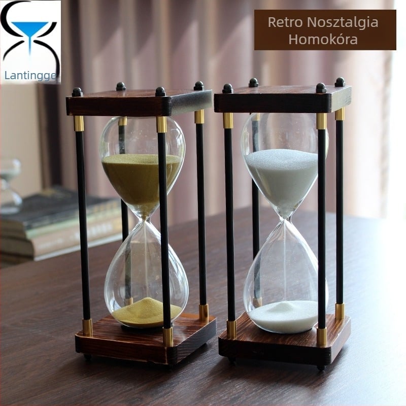 Retro homokóra 30 perces időzítő üveg nappali kreatív lakberendezés luxus ajándék szerető születésnapi ajándék