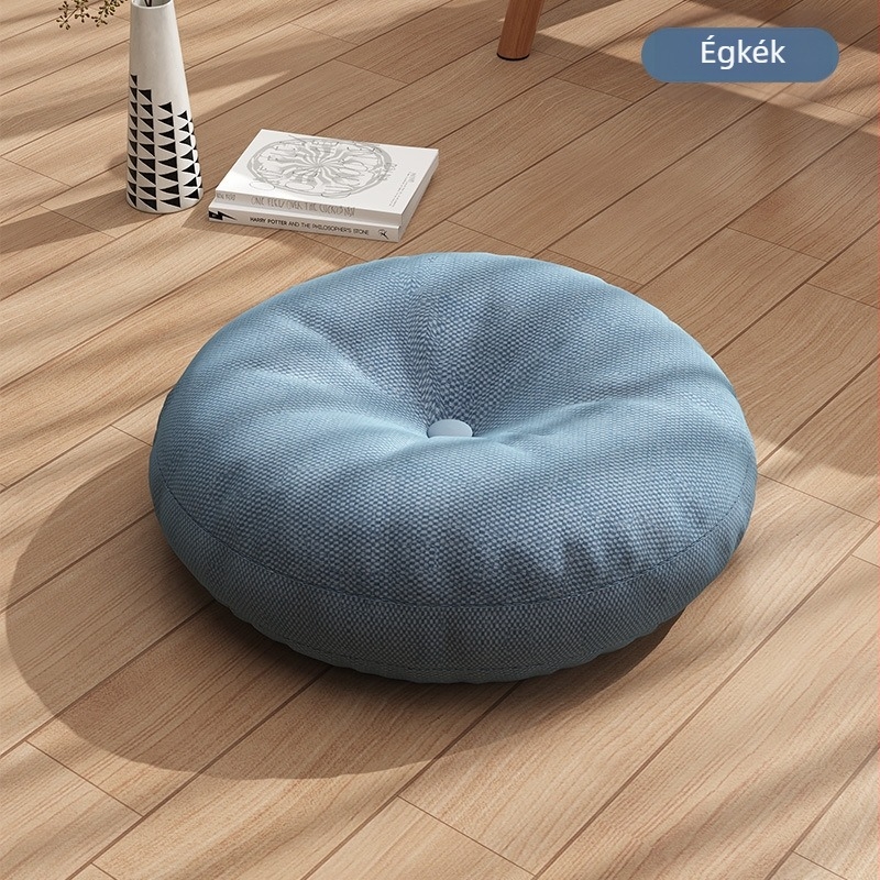 Vászon futon párna vastagított kerek szövet erkély japán stílusú tatami párna öböl ablak jóga padlópárna